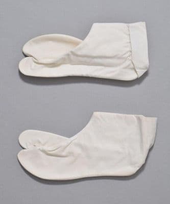 White Cotton Traditional Japanese Tabi Socks
