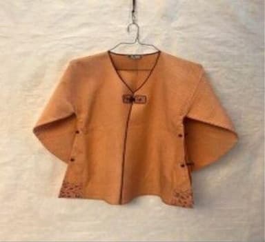 Terracotta Silk Korean Jeogori Jacket