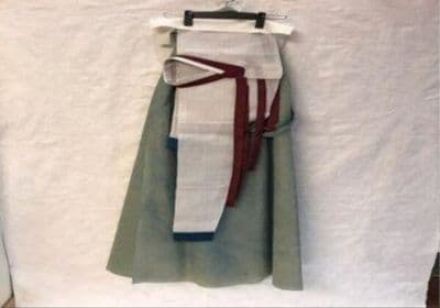 Sage Green Ramie Korean Hanbok Ensemble