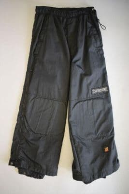 Charcoal Gray Nylon Ripstop Snowboard Pants