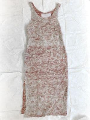 Dusty Rose Nettle Fiber Knitted Slip Dress