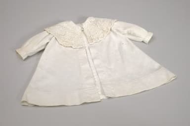 Cream Cotton Infant Coat with Matching Bonnet