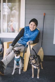 Bright Blue Quilted Nylon Puffer Vest