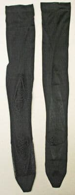 Dark Green Silk Victorian Stockings