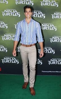 Navy White Striped Cotton Poplin Dress Shirt