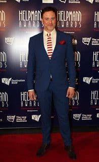 Navy Blue Wool Three-Piece Suit with Patterned Vest