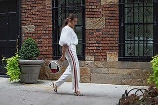 Cream Cotton Blend Wide-Leg Palazzo Trousers