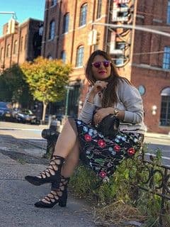 Floral A-Line Midi Sundress