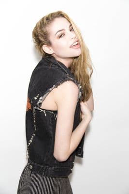 Black Distressed Denim Vest with Heavy Fraying