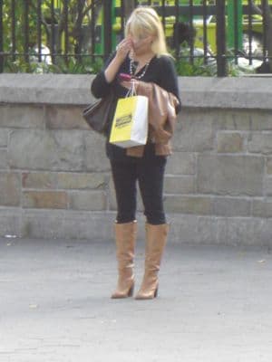 Black Stretch Cotton Blend Fitted Leggings