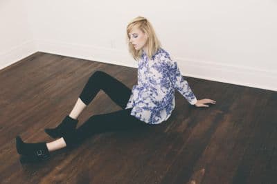 Navy Blue Toile de Jouy Cotton Tunic