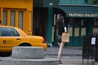 Beige Tan Leather Structured Rectangular Handbag