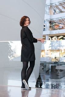 Black Wool Blend Oversized Blazer Dress