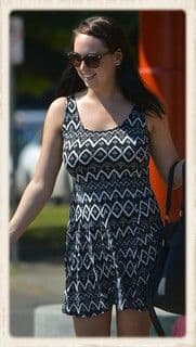 Black White Geometric Fair Isle Mini Dress