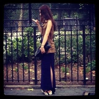 Tan Jersey Knit Sleeveless Maxi Sheath