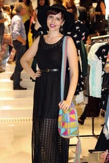 Black Textured Knit Drop-Waist Sleeveless Dress